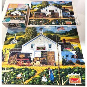 Buffalo Charles Wysocki CATCHIN BUGS Jigsaw Puzzle 300 large pcs watermelon farm
